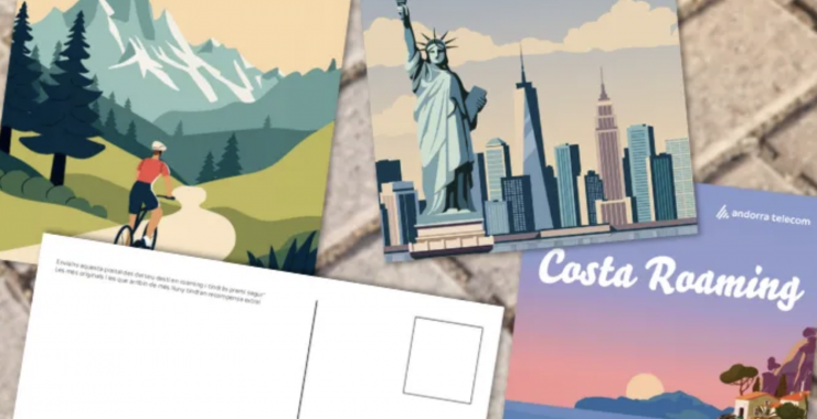 La imatge de la campanya que Andorra Telecom ha posat en marxa aquest estiu.